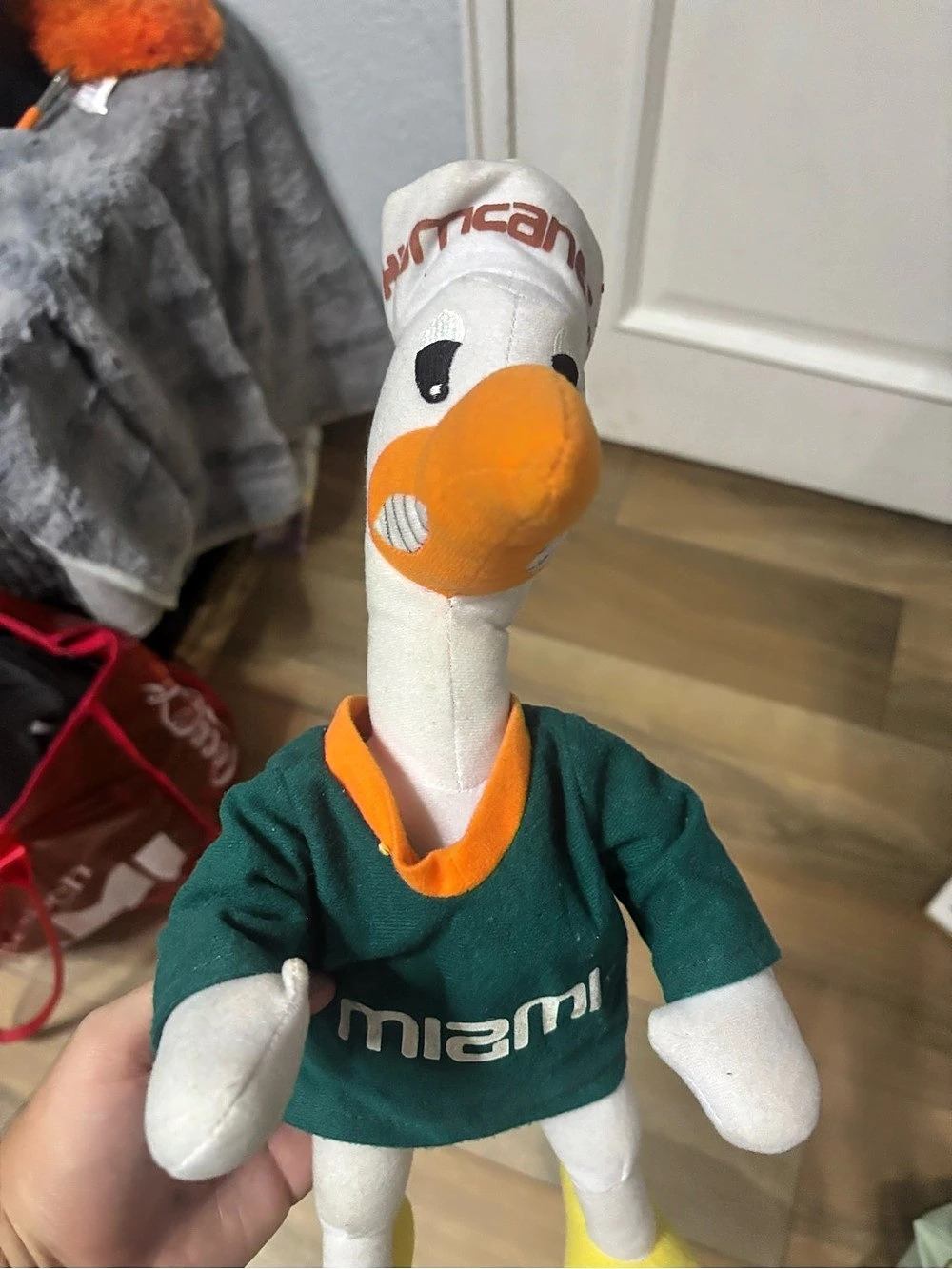 Miami Hurricanes Sebastian the Ibis Mascot Plush